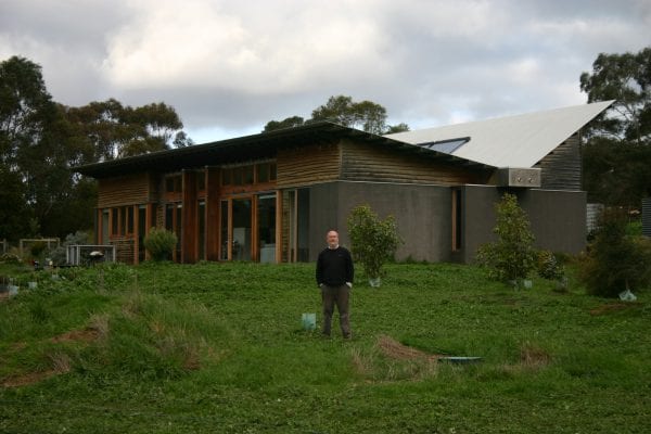 Tim Adam's self-sufficient 7-star energy efficient Gherang home.